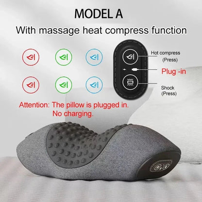 MyCareBuddy 3-in-1 Neck Relief Pillow — Heat, Massage & Gentle Stretch